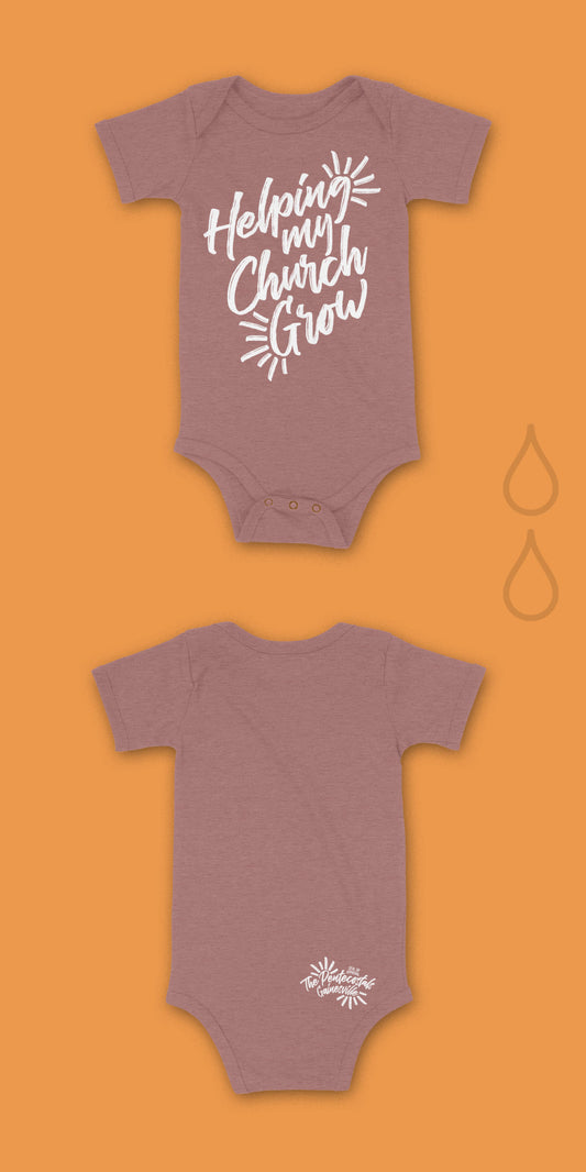 Helping My Church Grow Onesie