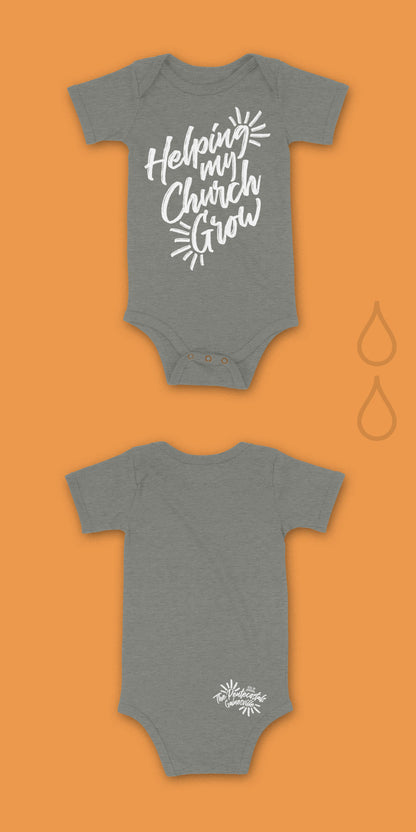 Helping My Church Grow Onesie