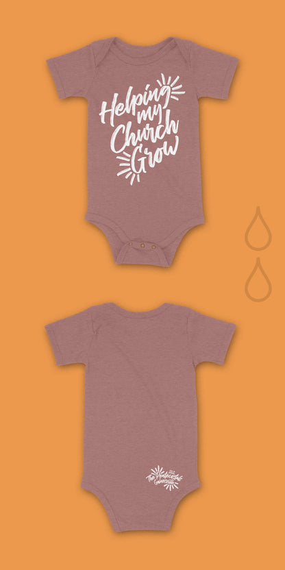 Helping My Church Grow Onesie