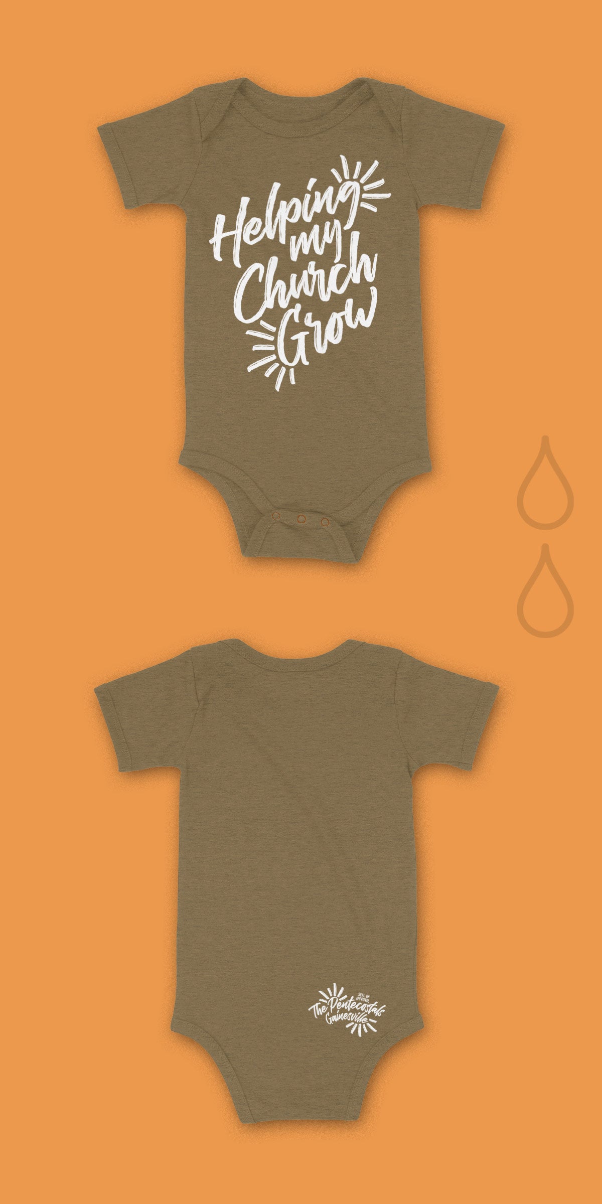 Helping My Church Grow Onesie