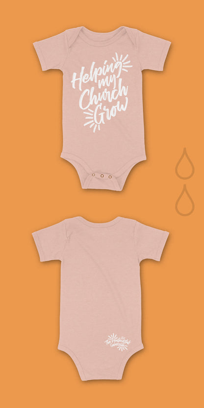 Helping My Church Grow Onesie