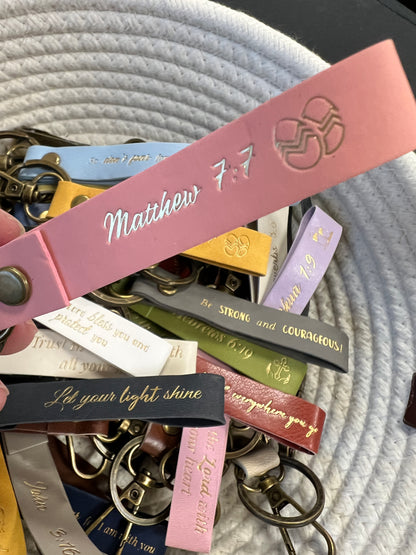 Keychains with Scriptures