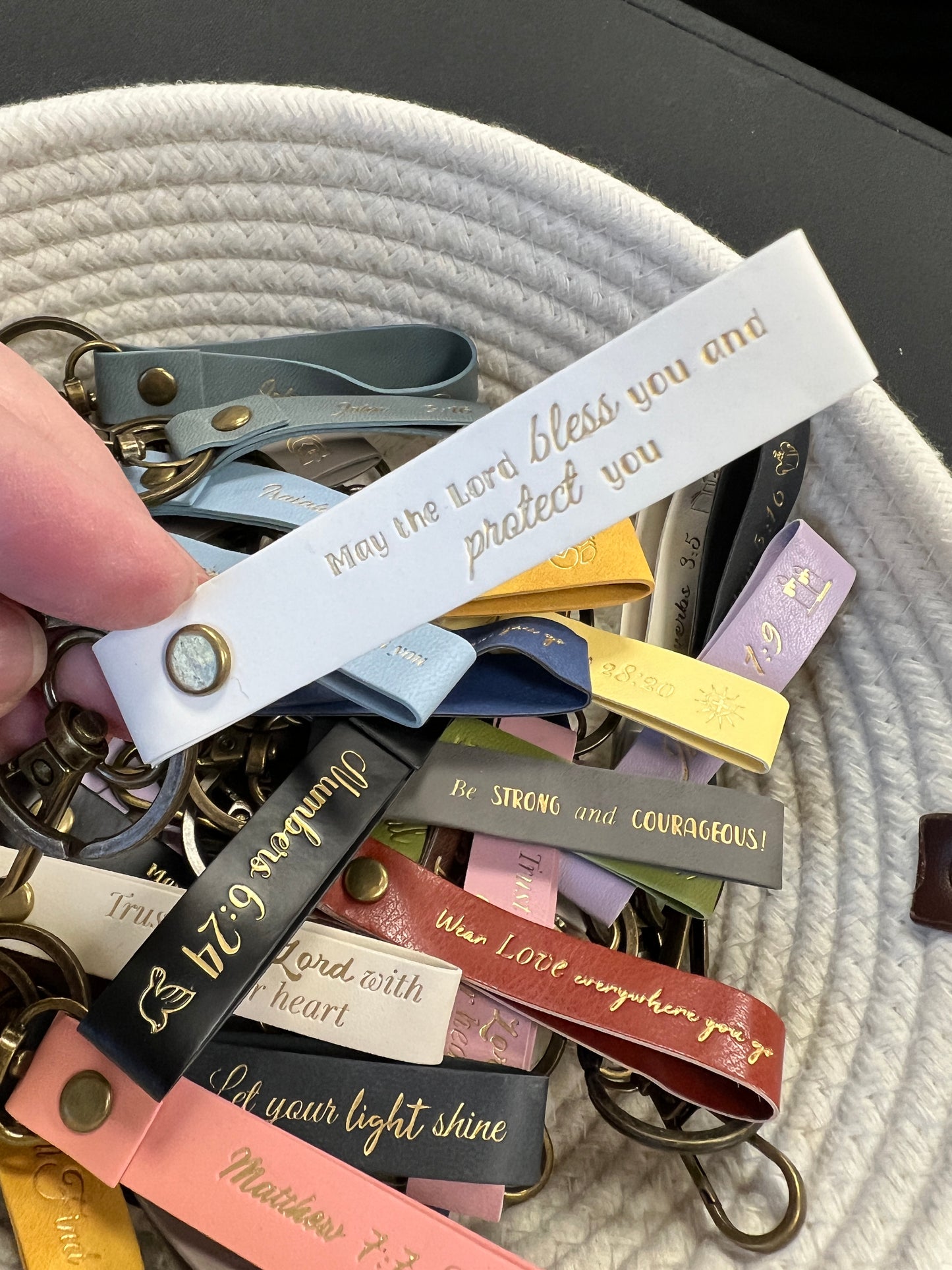 Keychains with Scriptures