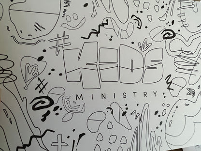 KIDS Coloring Postcards Set