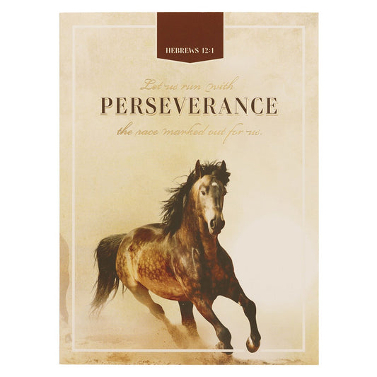 Perseverance Brown Stallion Medium Notebook