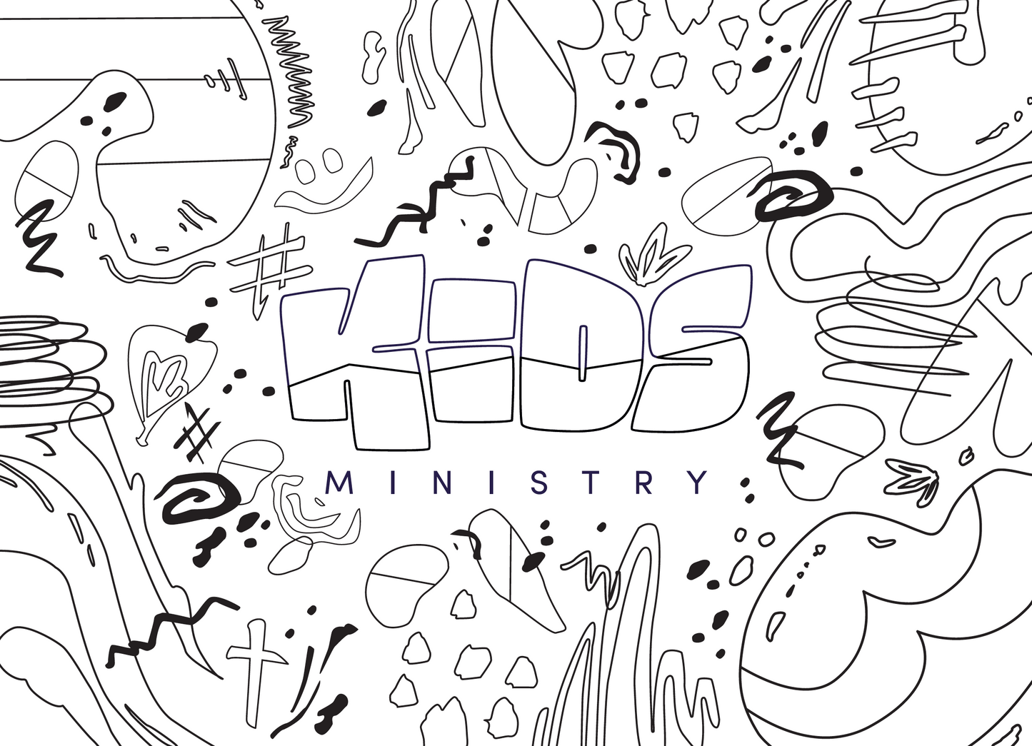 KIDS Coloring Postcards Set