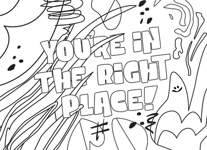 KIDS Coloring Postcards Set