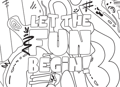 KIDS Coloring Postcards Set