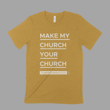 MMCYC - Adult Shirts - SS - THE ORIGINAL Make My Church Your Church Shirt©